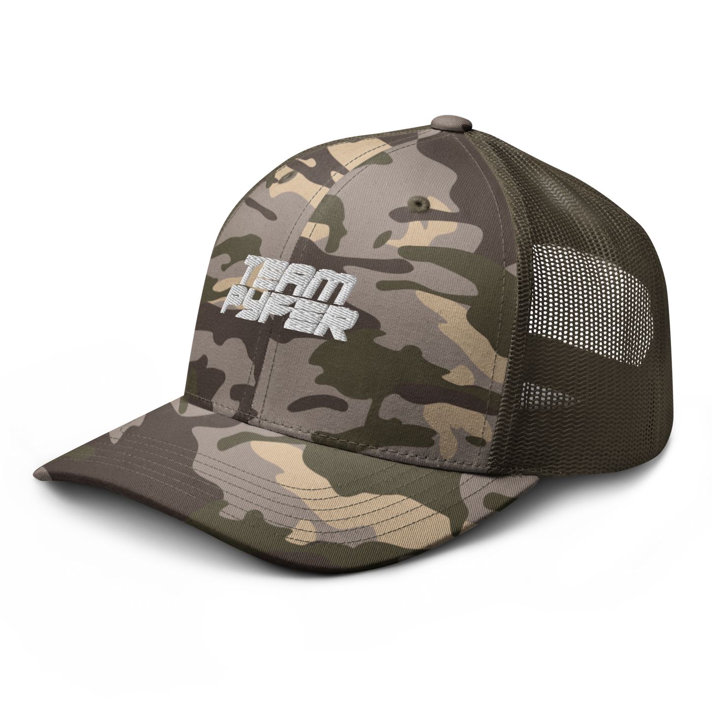 Camo trucker hat