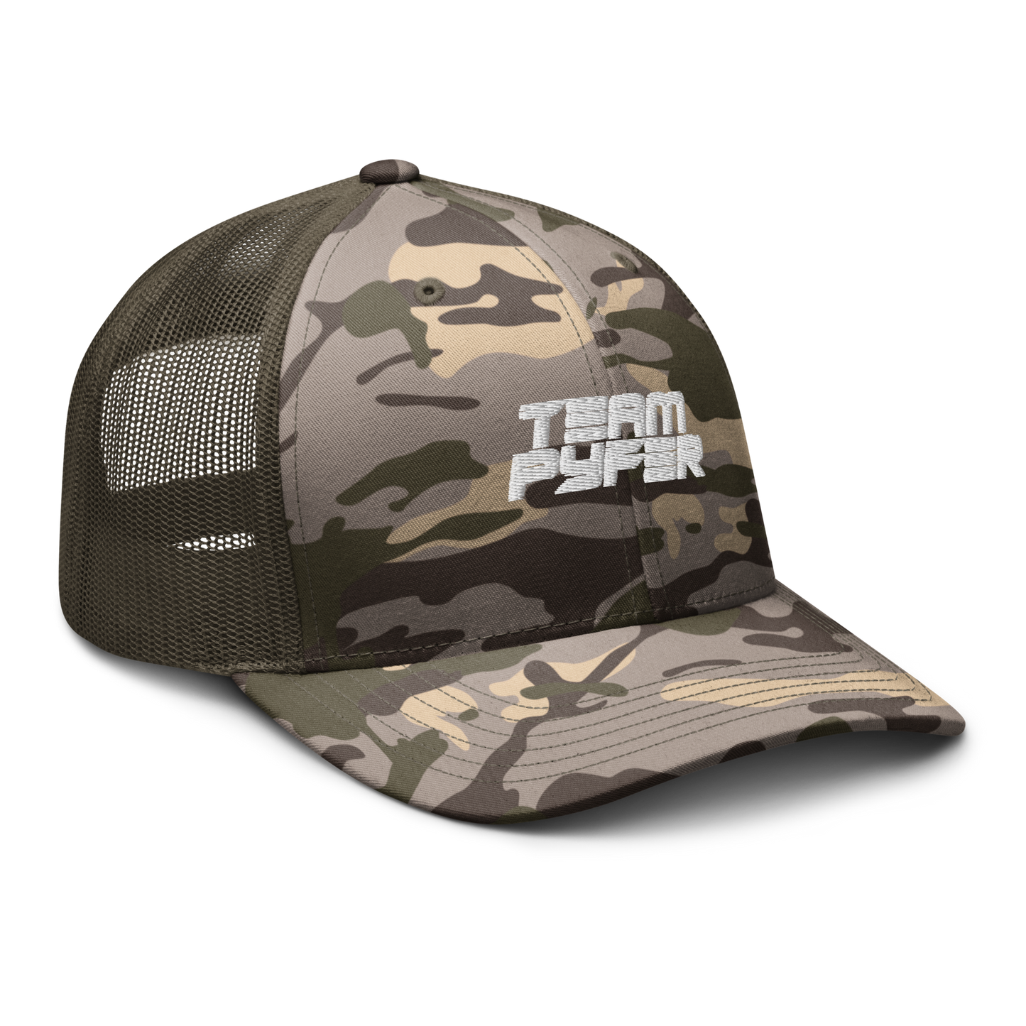 Camo trucker hat